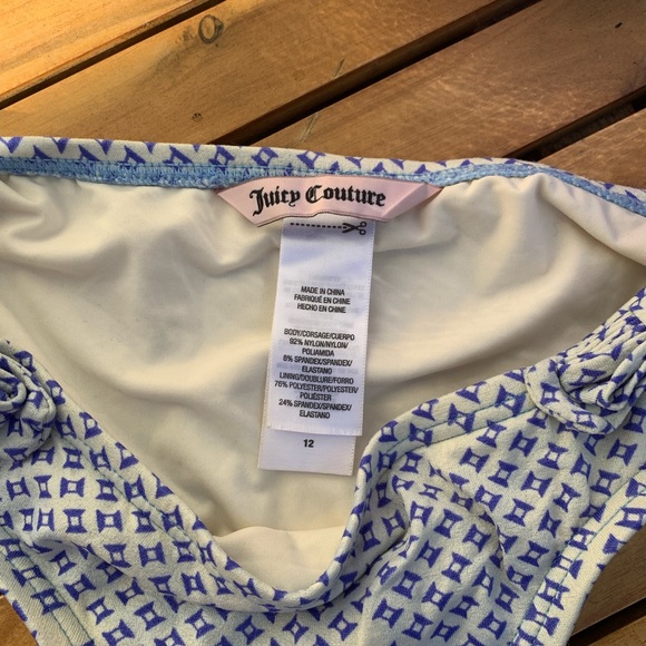 Girls bikini bottom with bows cobalt blue juicy couture - Picture 4 of 6